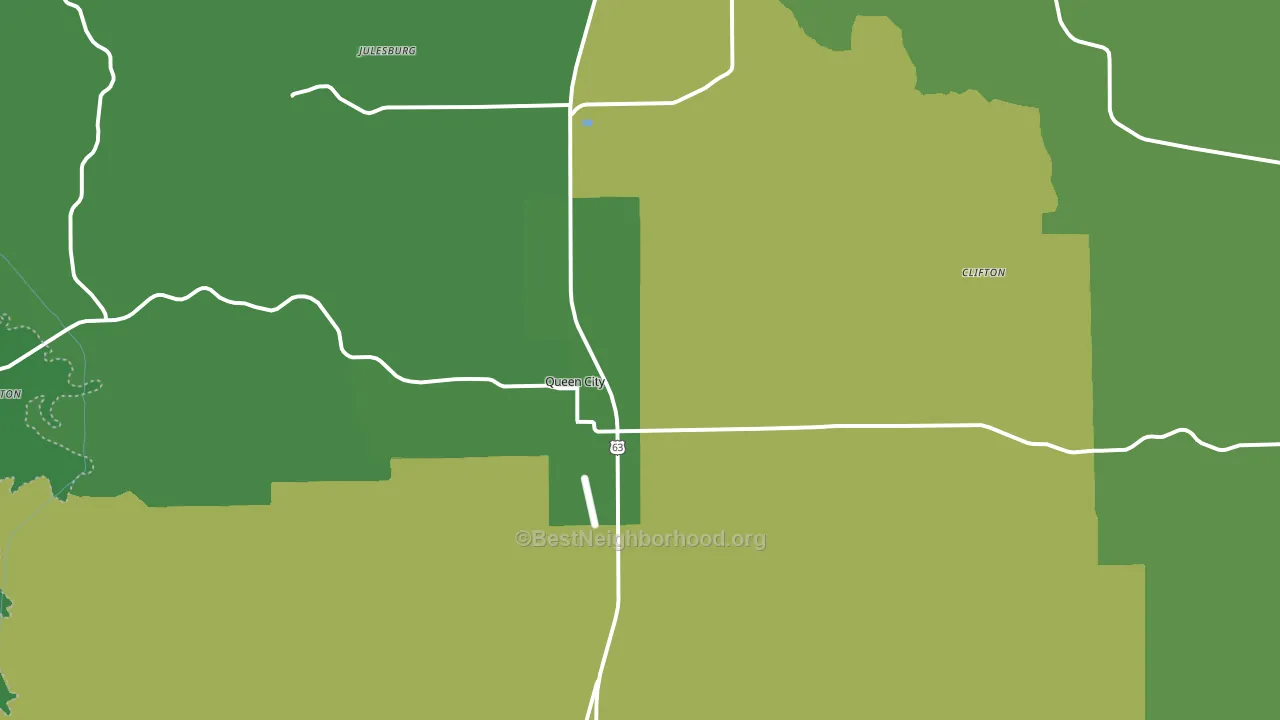 63561, MO block-group voter-turnout map