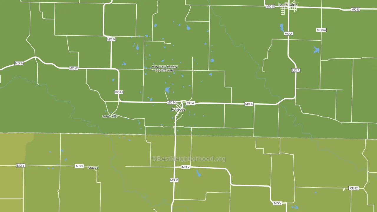 63563, MO block-group voter-turnout map