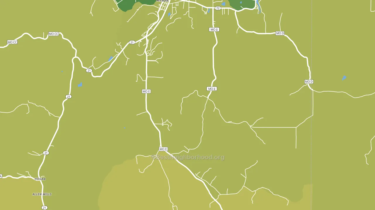 63621, MO block-group voter-turnout map