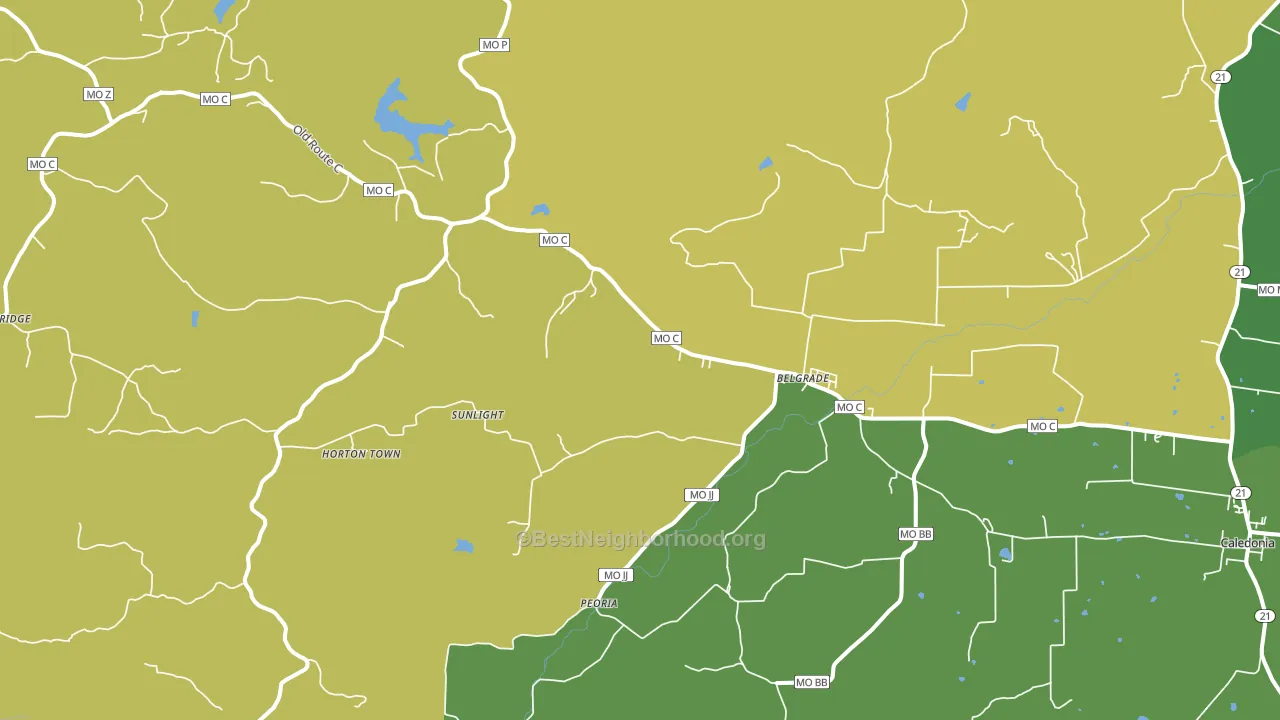 63622, MO block-group voter-turnout map