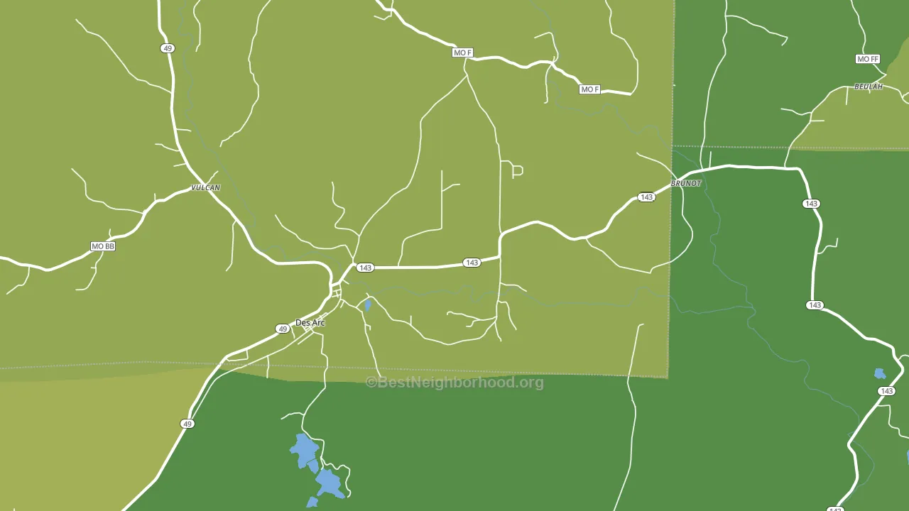 63636, MO block-group voter-turnout map