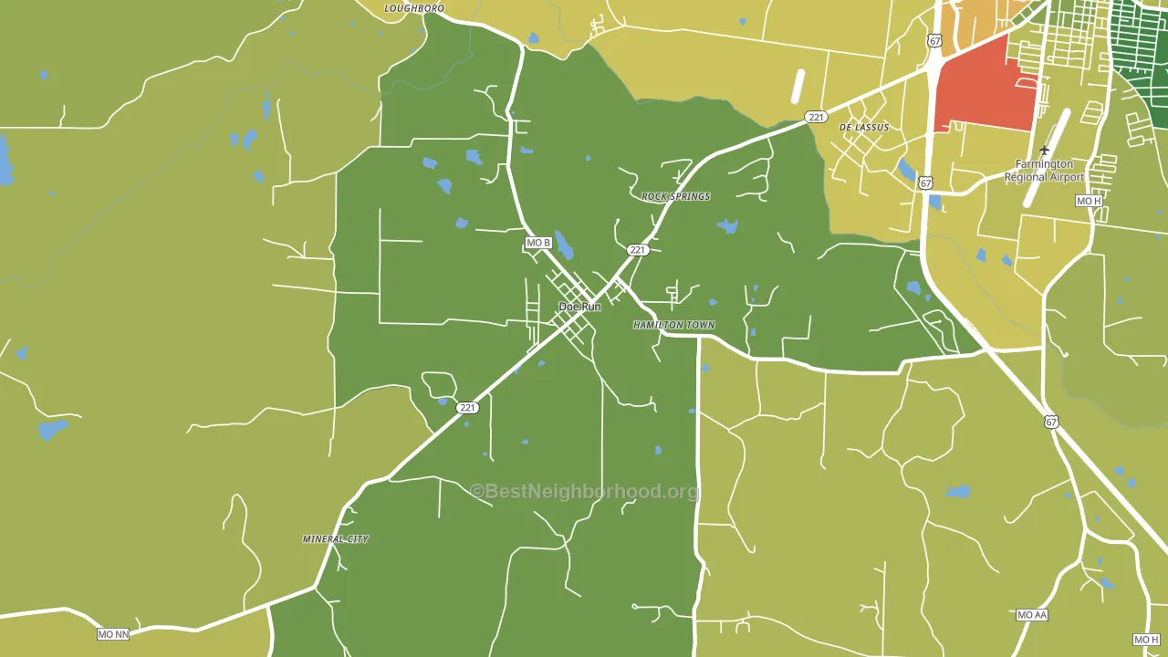 63637, MO block-group voter-turnout map