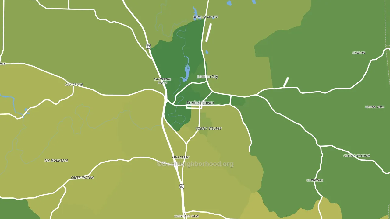 63645, MO block-group voter-turnout map