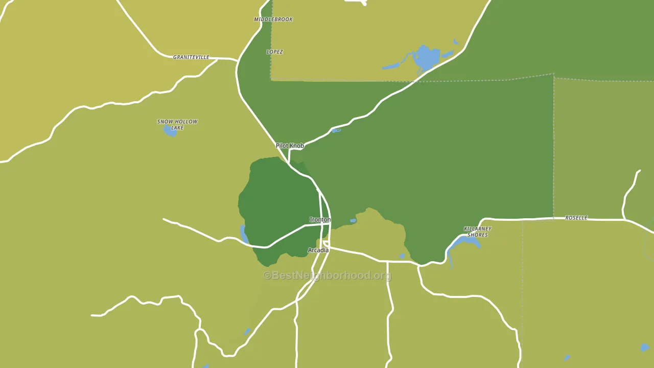 63650, MO block-group voter-turnout map