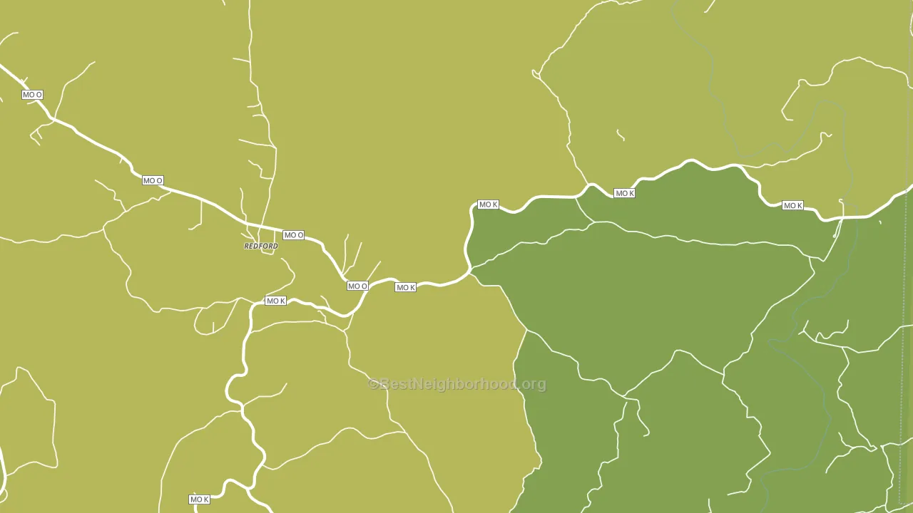 63665, MO block-group voter-turnout map