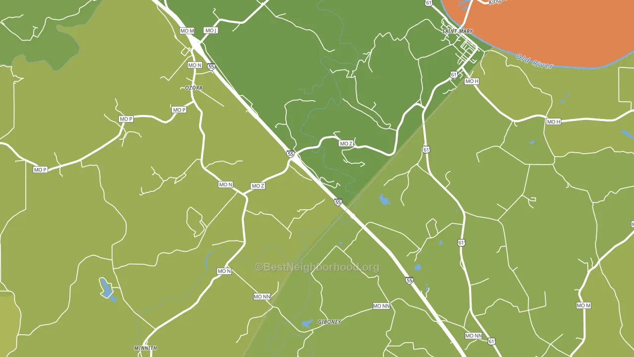 63673, MO block-group voter-turnout map