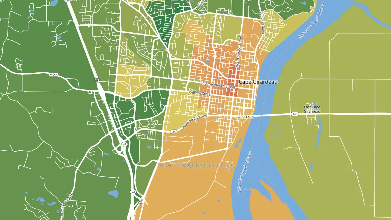 63703, MO block-group voter-turnout map