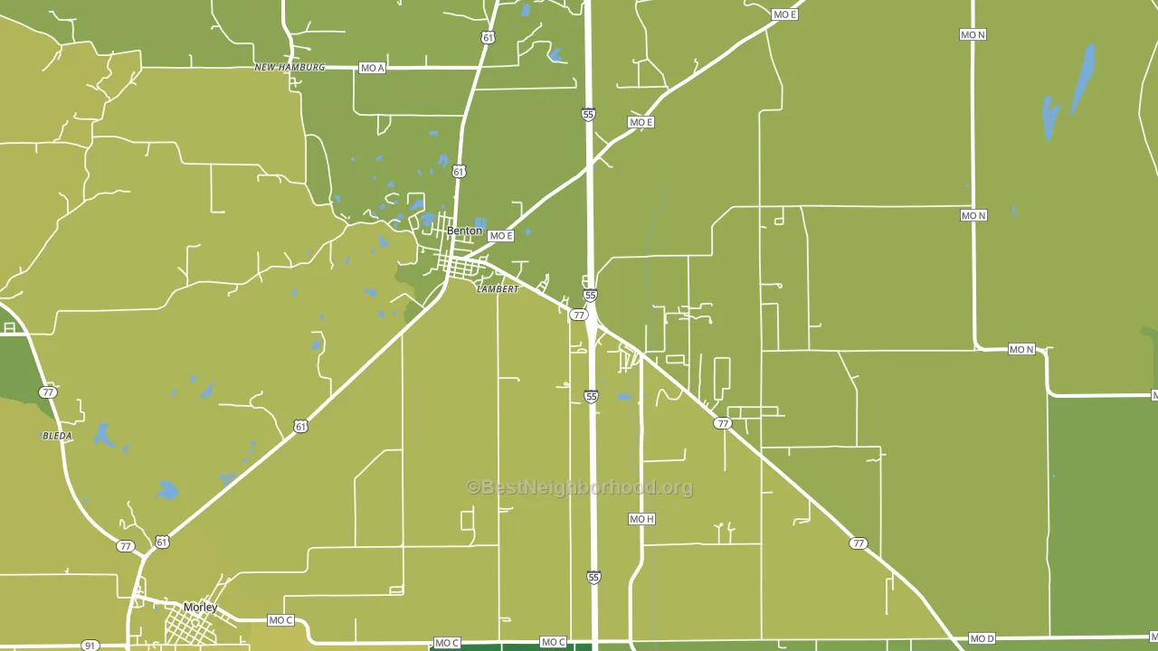 63736, MO block-group voter-turnout map