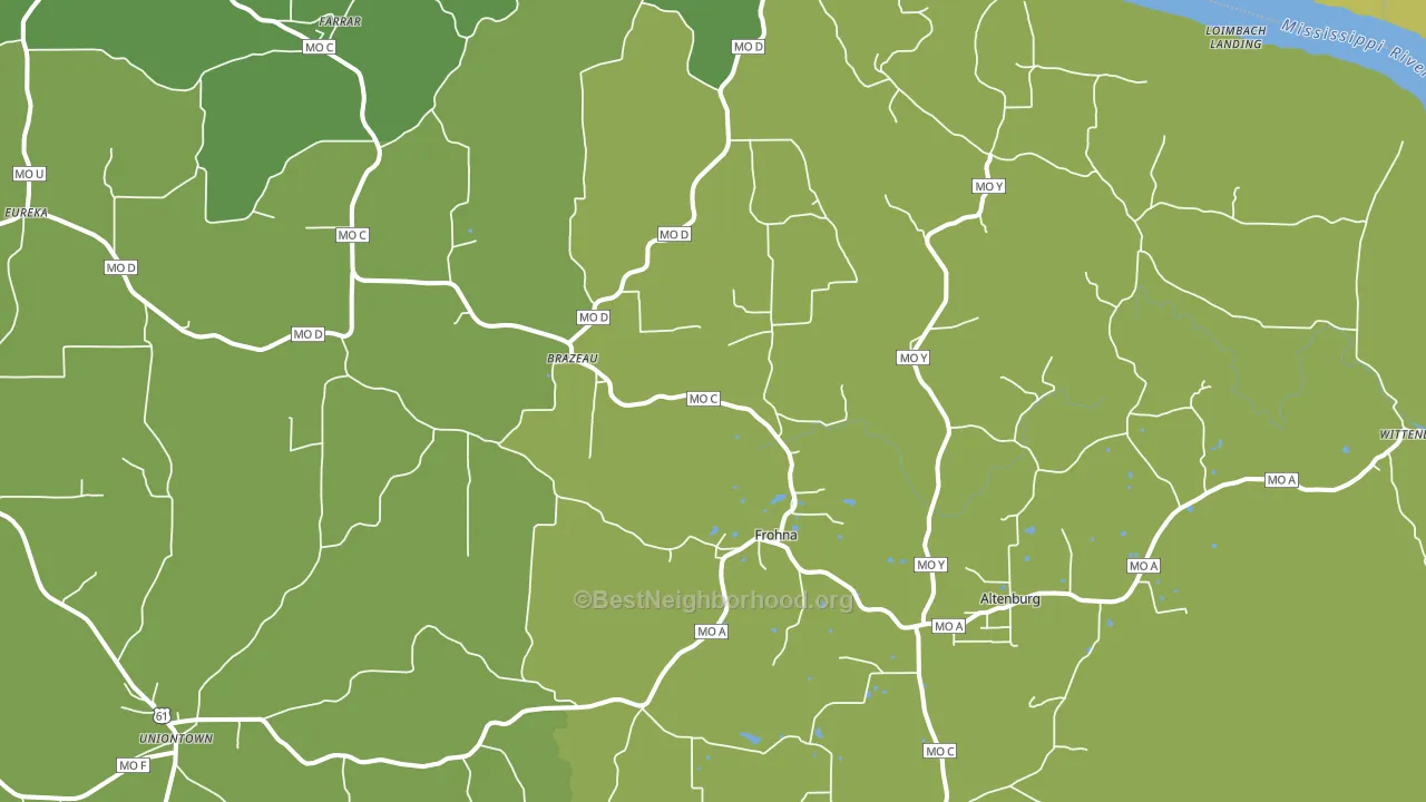 63748, MO block-group voter-turnout map