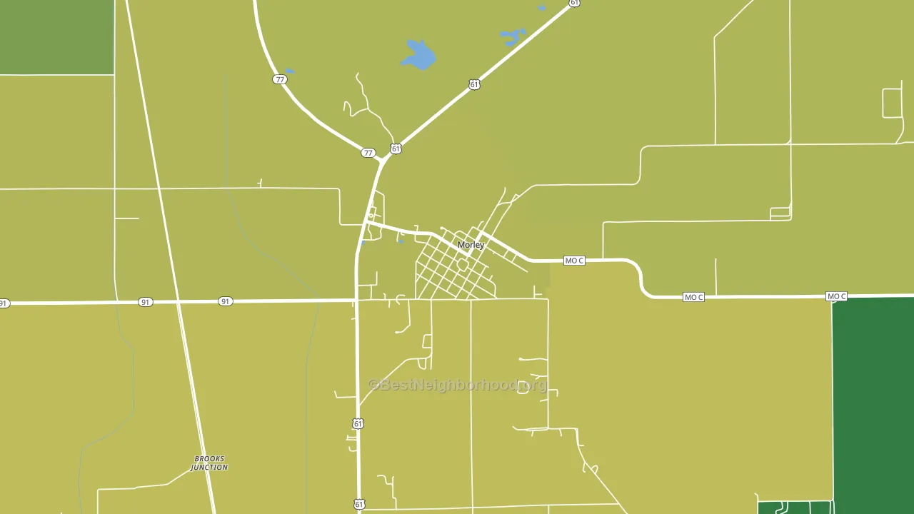 63767, MO block-group voter-turnout map