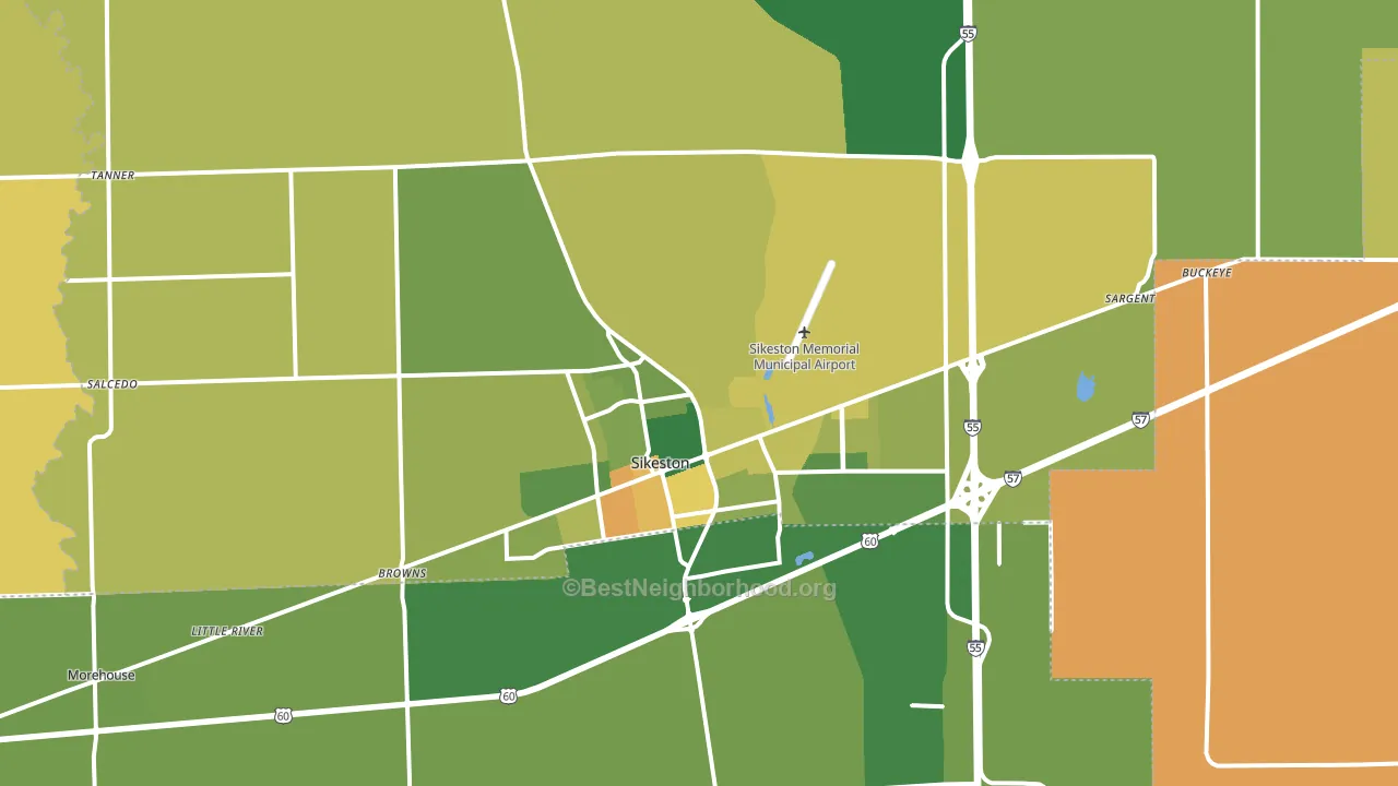 63801, MO block-group voter-turnout map