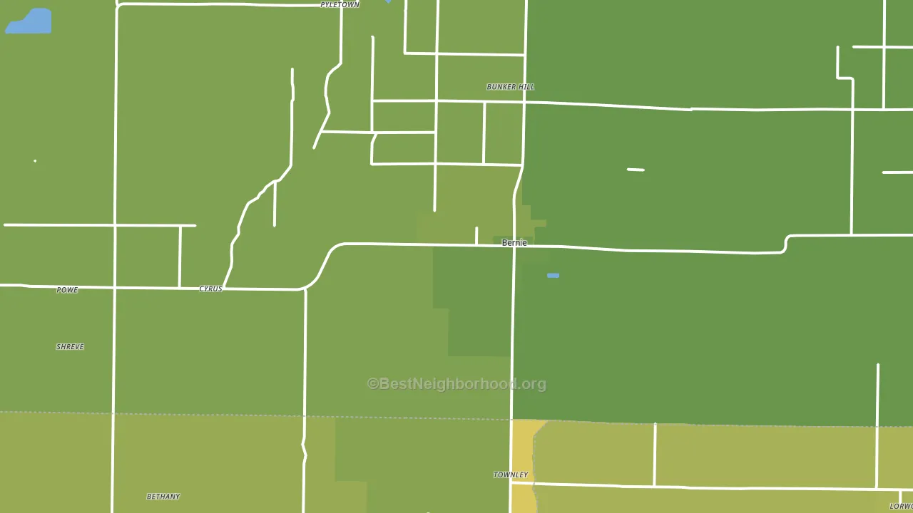63822, MO block-group voter-turnout map