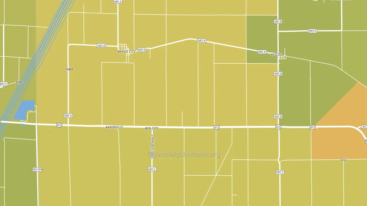 63827, MO block-group voter-turnout map