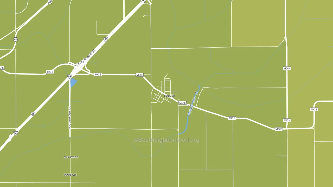 63839, MO block-group voter-turnout map