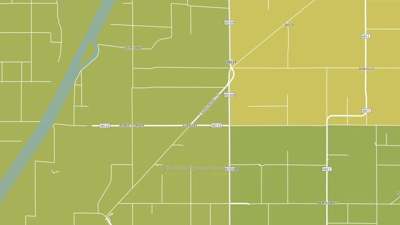63849, MO block-group voter-turnout map
