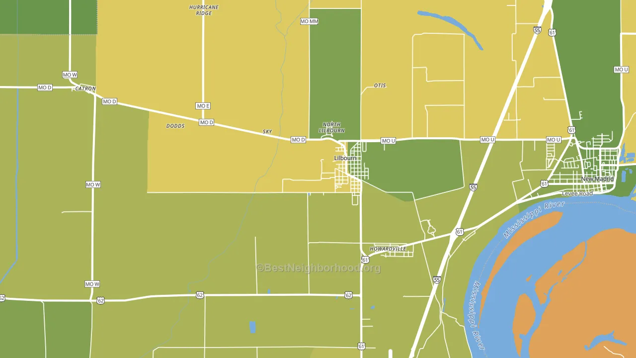 63862, MO block-group voter-turnout map