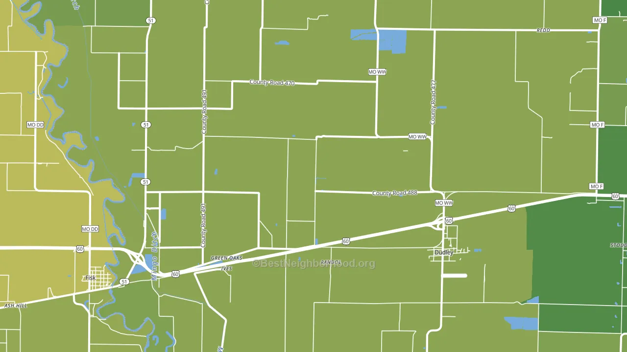 63936, MO block-group voter-turnout map