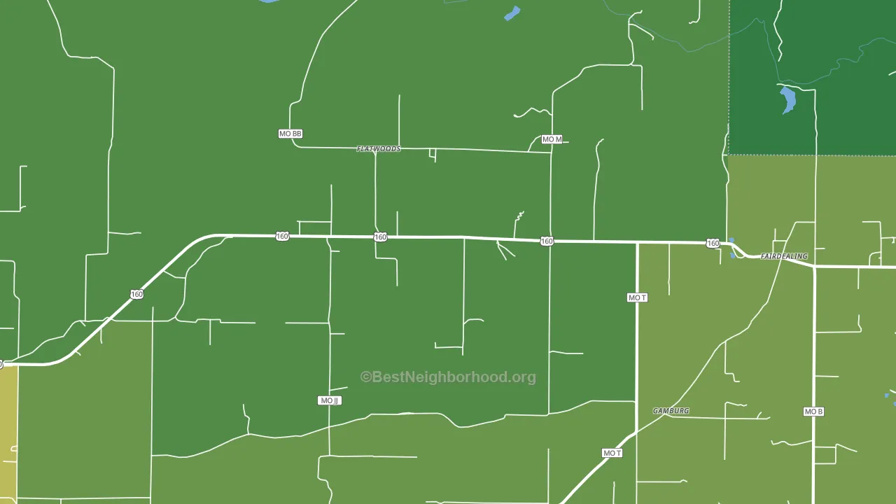 63939, MO block-group voter-turnout map