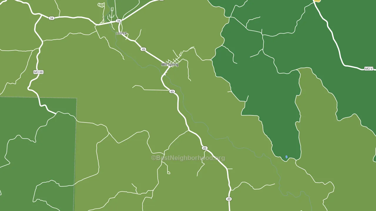 63952, MO block-group voter-turnout map