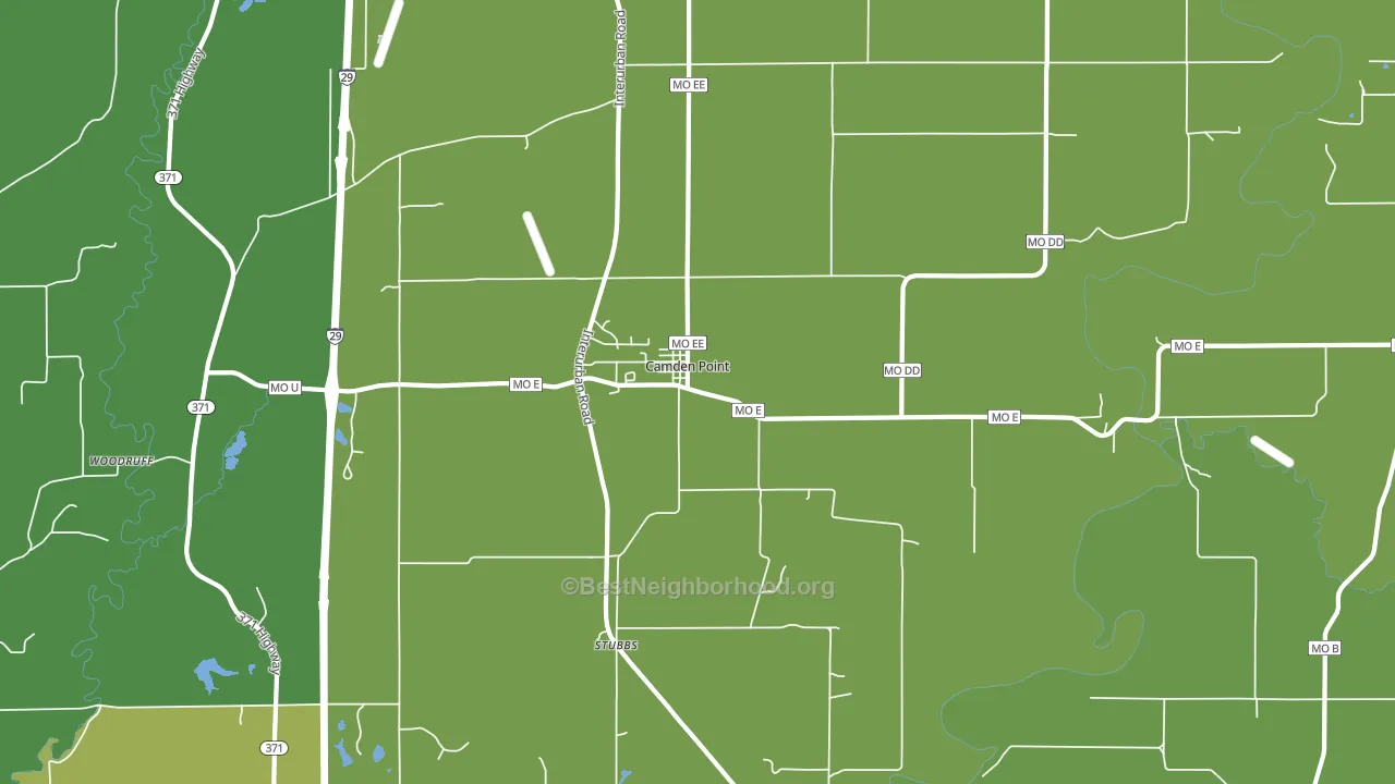 64018, MO block-group voter-turnout map