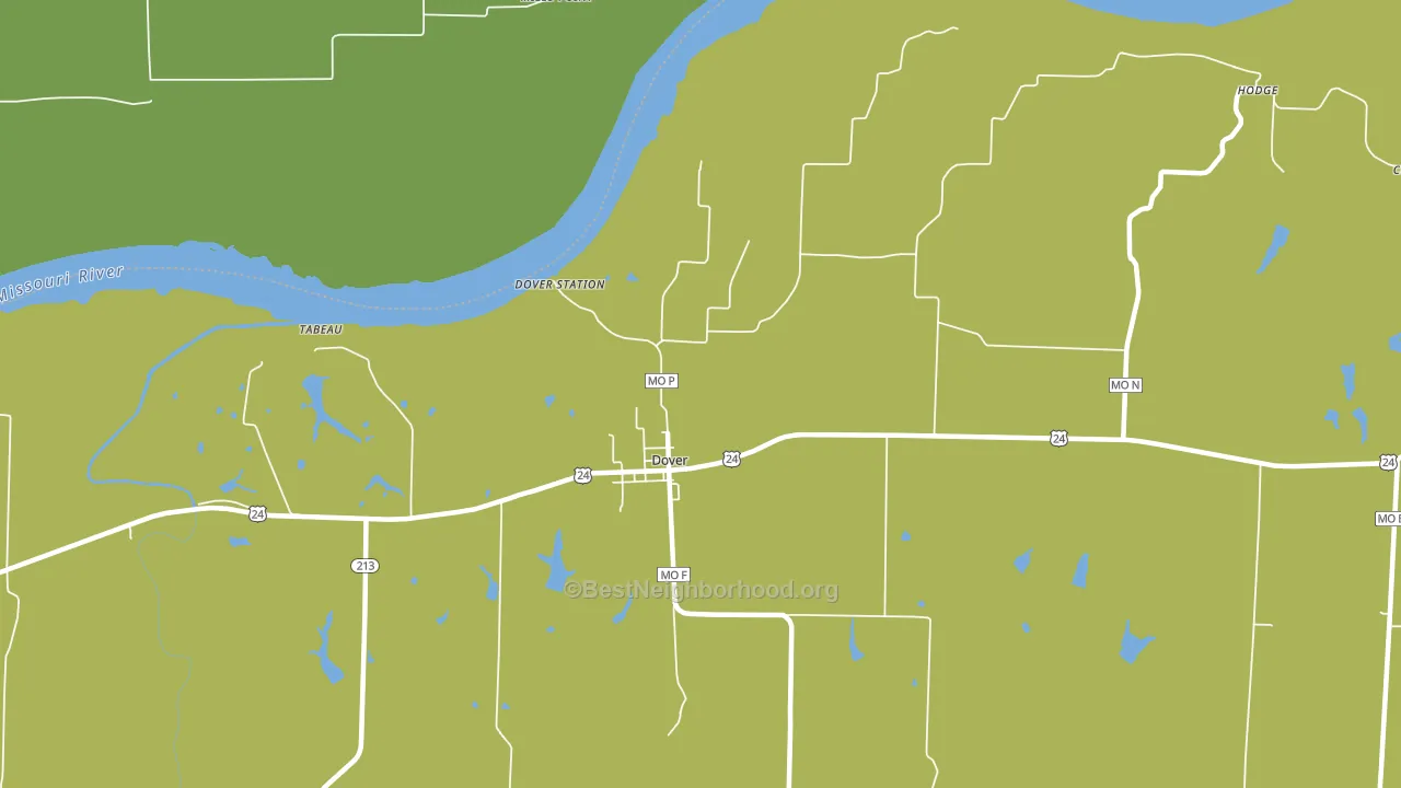 64022, MO block-group voter-turnout map