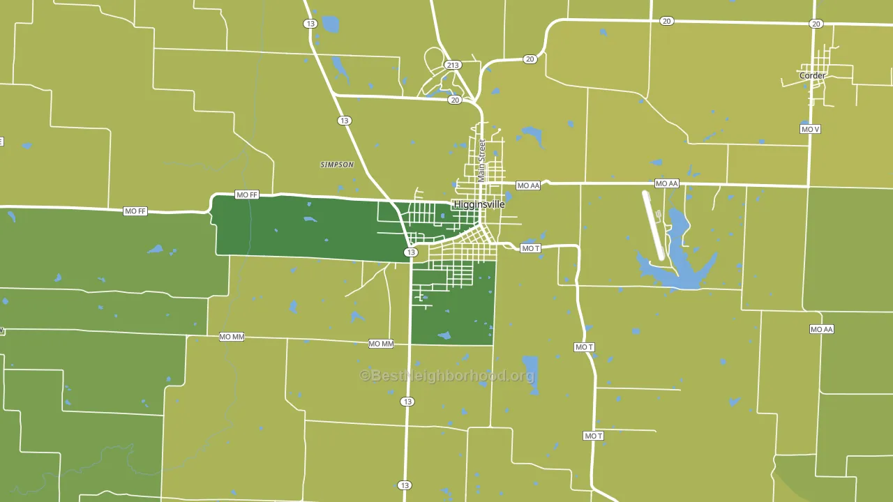 64037, MO block-group voter-turnout map