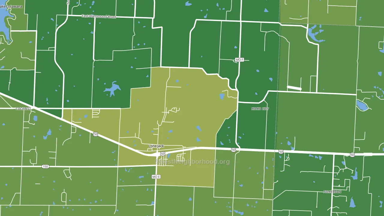 64070, MO block-group voter-turnout map