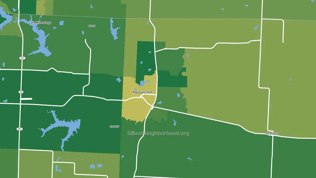 64080, MO block-group voter-turnout map