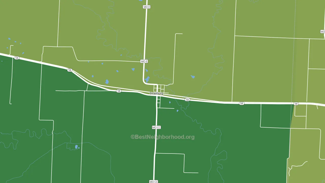 64090, MO block-group voter-turnout map