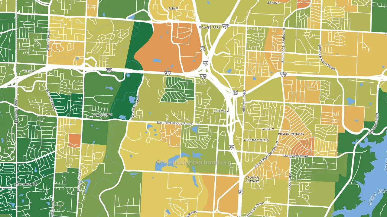 64137, MO block-group voter-turnout map