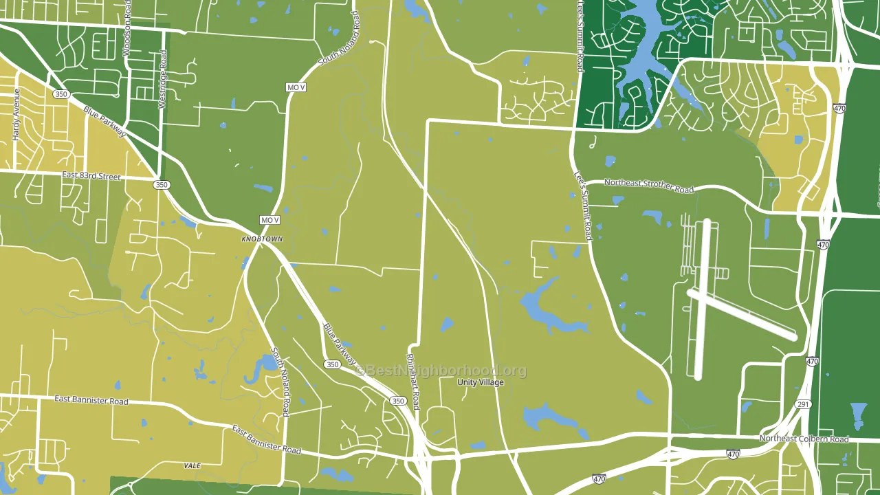 64139, MO block-group voter-turnout map