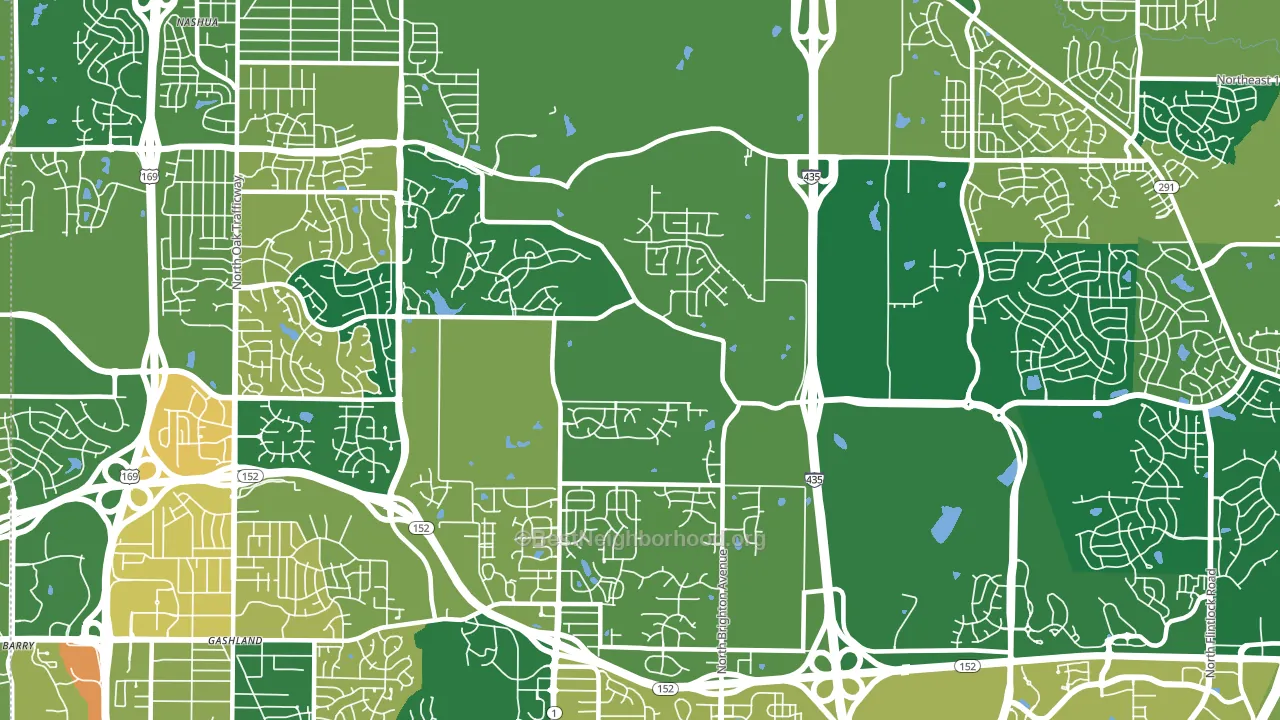 64156, MO block-group voter-turnout map