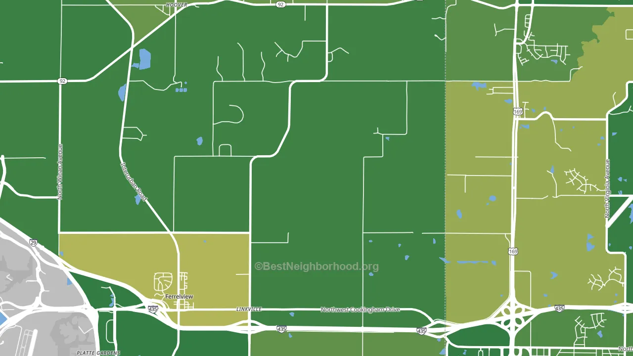 64164, MO block-group voter-turnout map