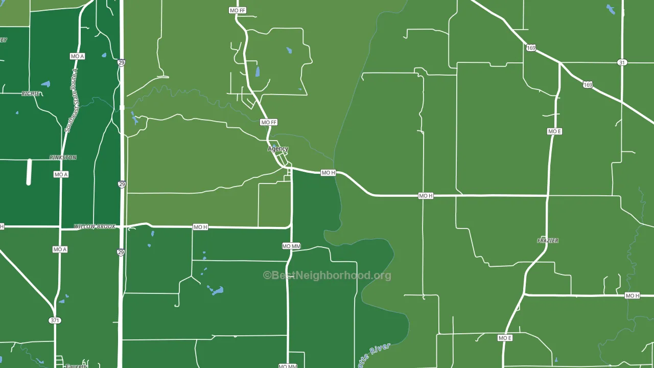 64401, MO block-group voter-turnout map