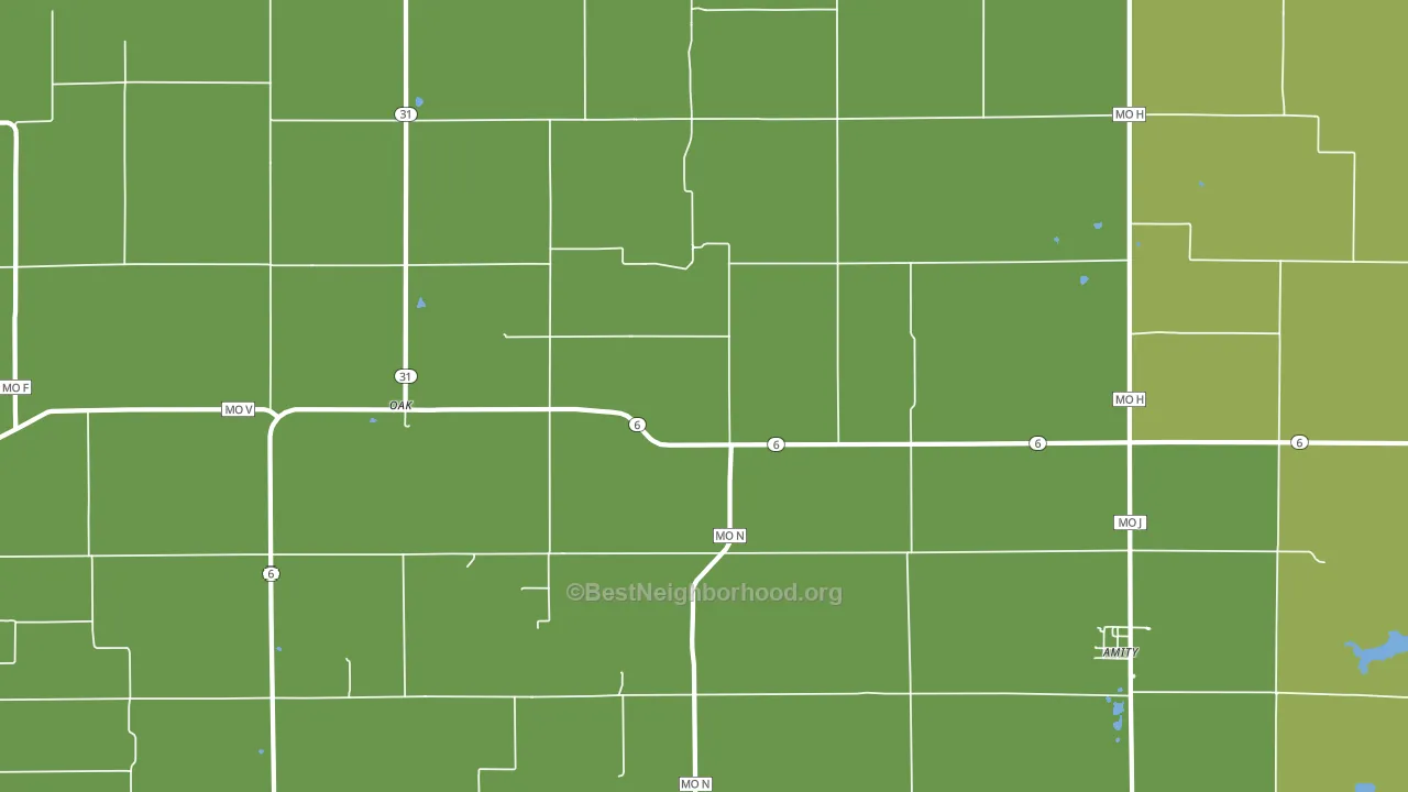64422, MO block-group voter-turnout map