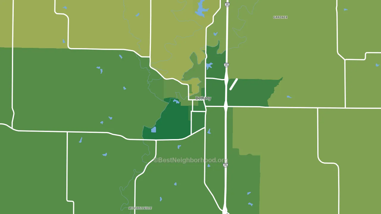 64424, MO block-group voter-turnout map