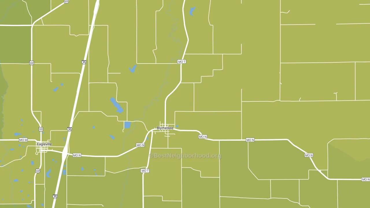 64426, MO block-group voter-turnout map