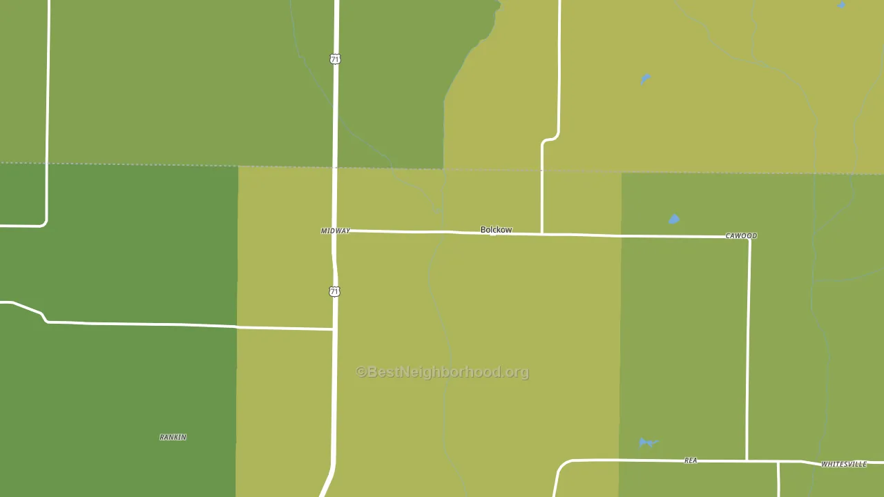 64427, MO block-group voter-turnout map