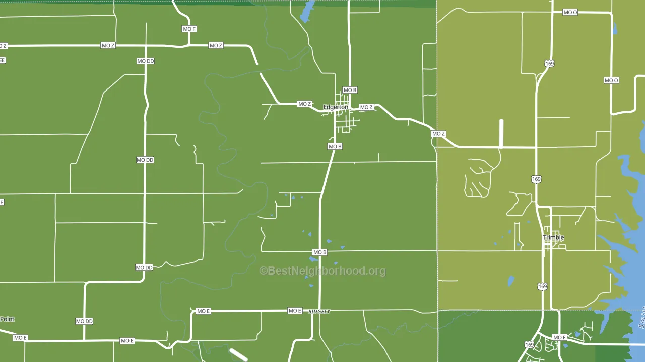 64444, MO block-group voter-turnout map
