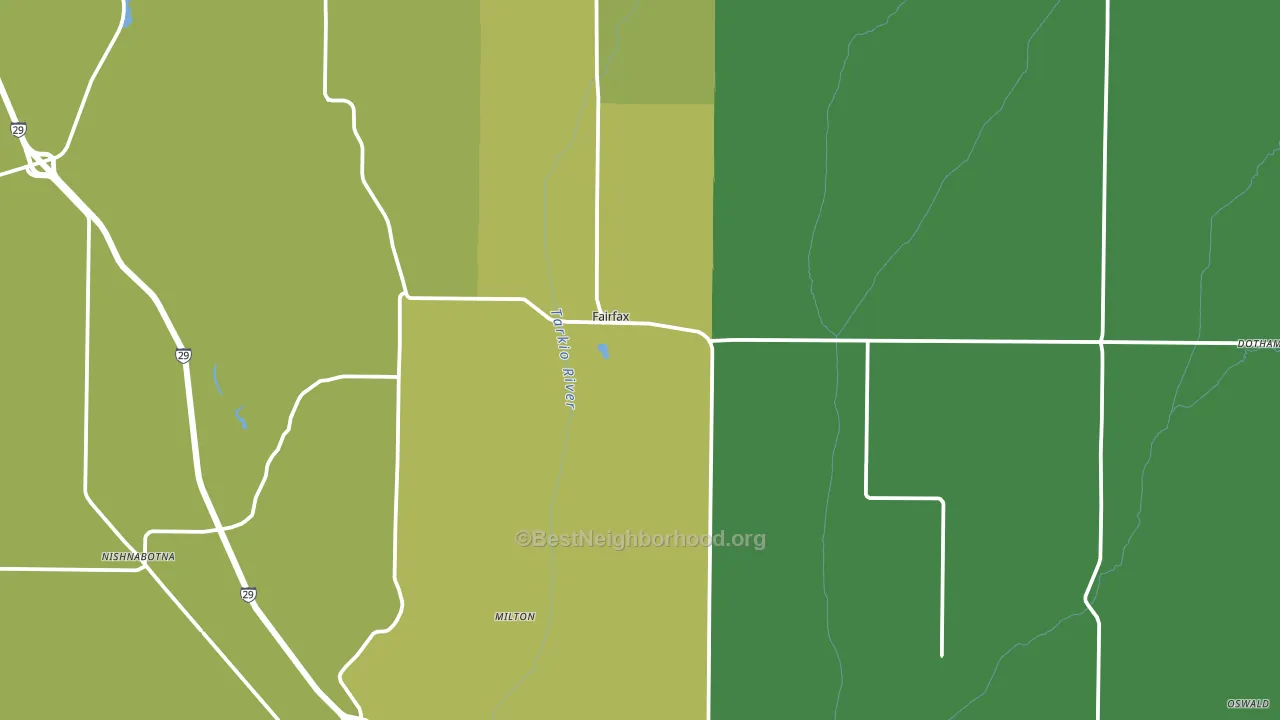 64446, MO block-group voter-turnout map