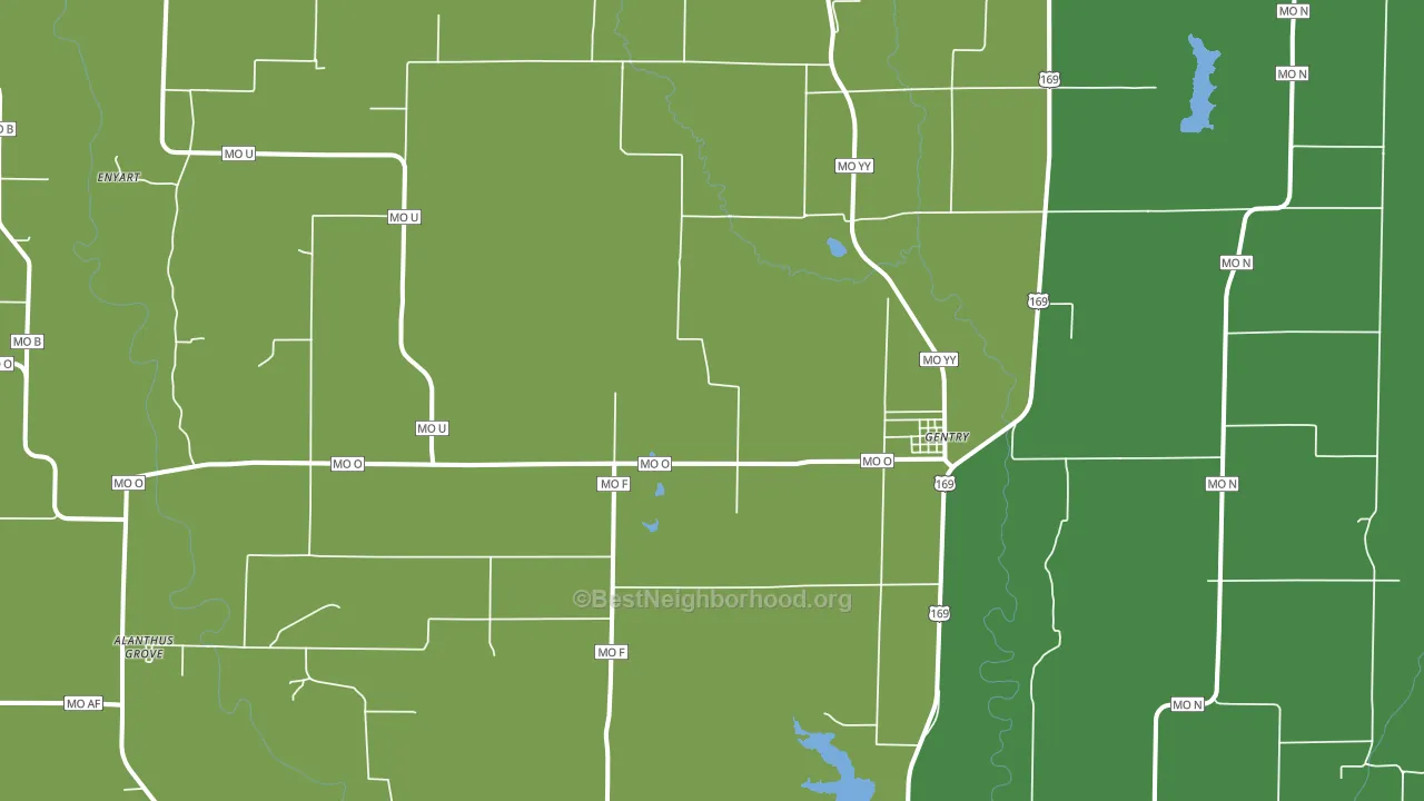 64453, MO block-group voter-turnout map