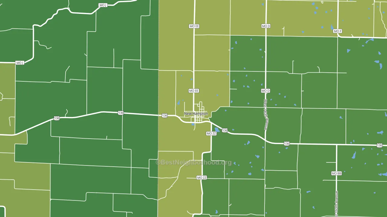 64471, MO block-group voter-turnout map