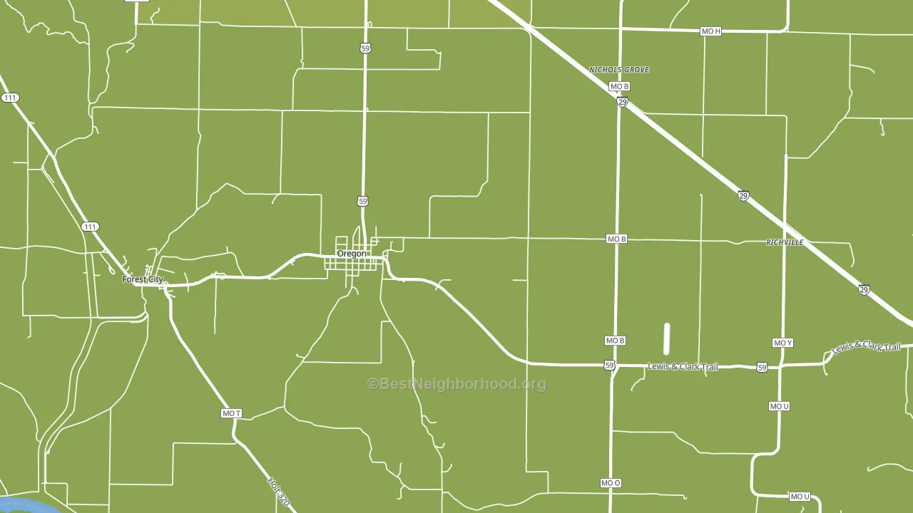 64473, MO block-group voter-turnout map