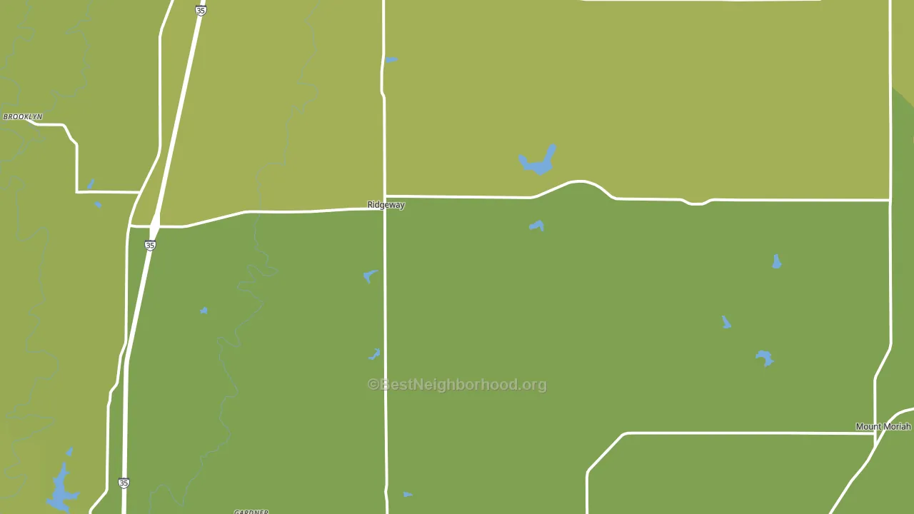 64481, MO block-group voter-turnout map