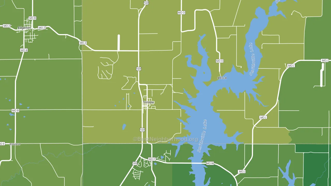64492, MO block-group voter-turnout map