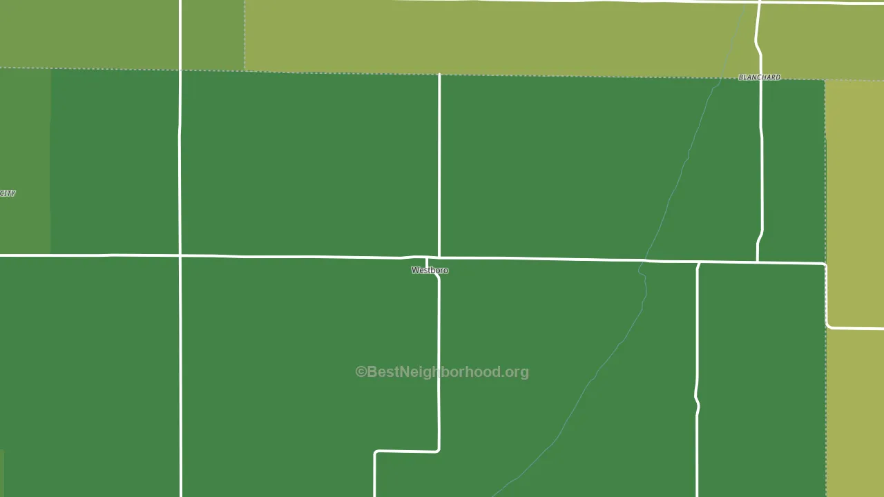 64498, MO block-group voter-turnout map