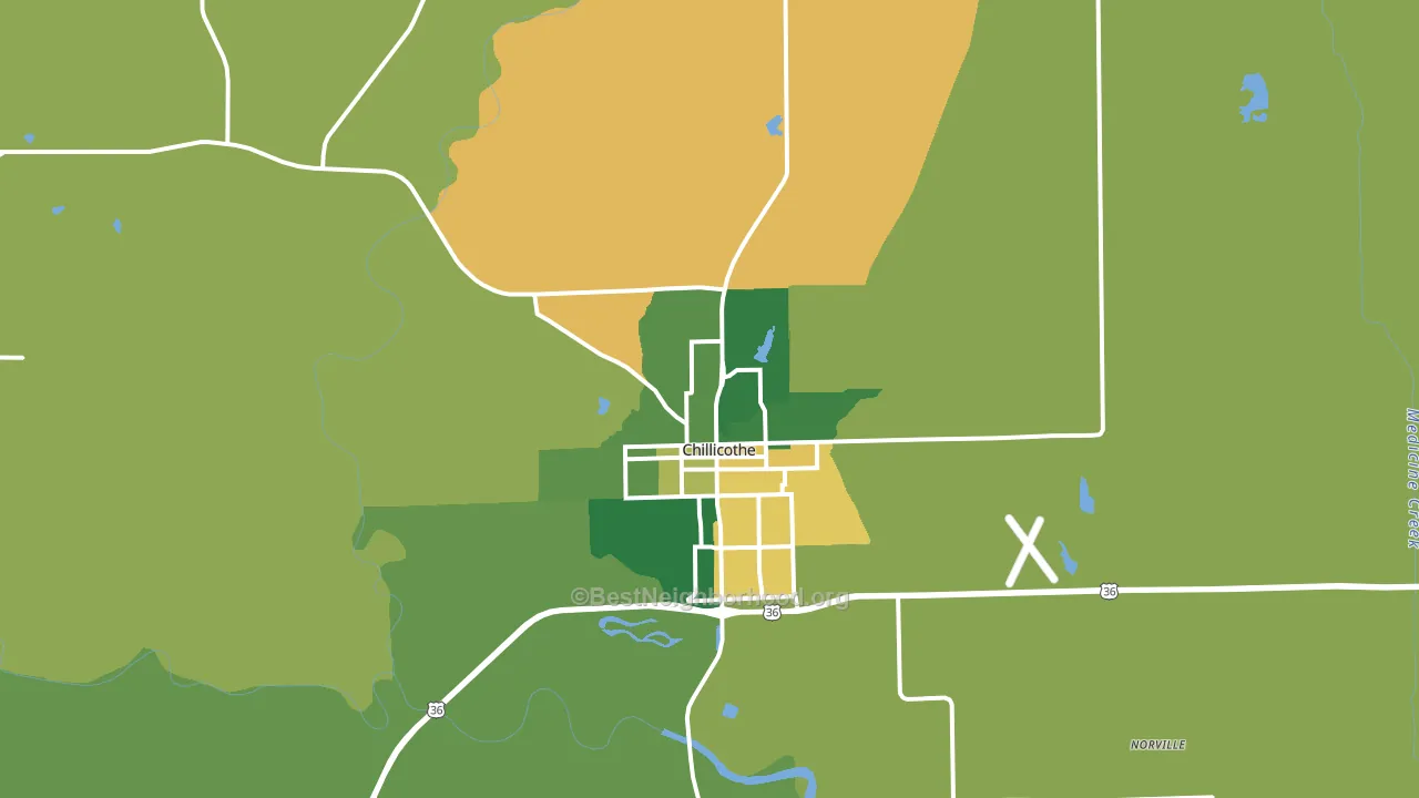 64601, MO block-group voter-turnout map