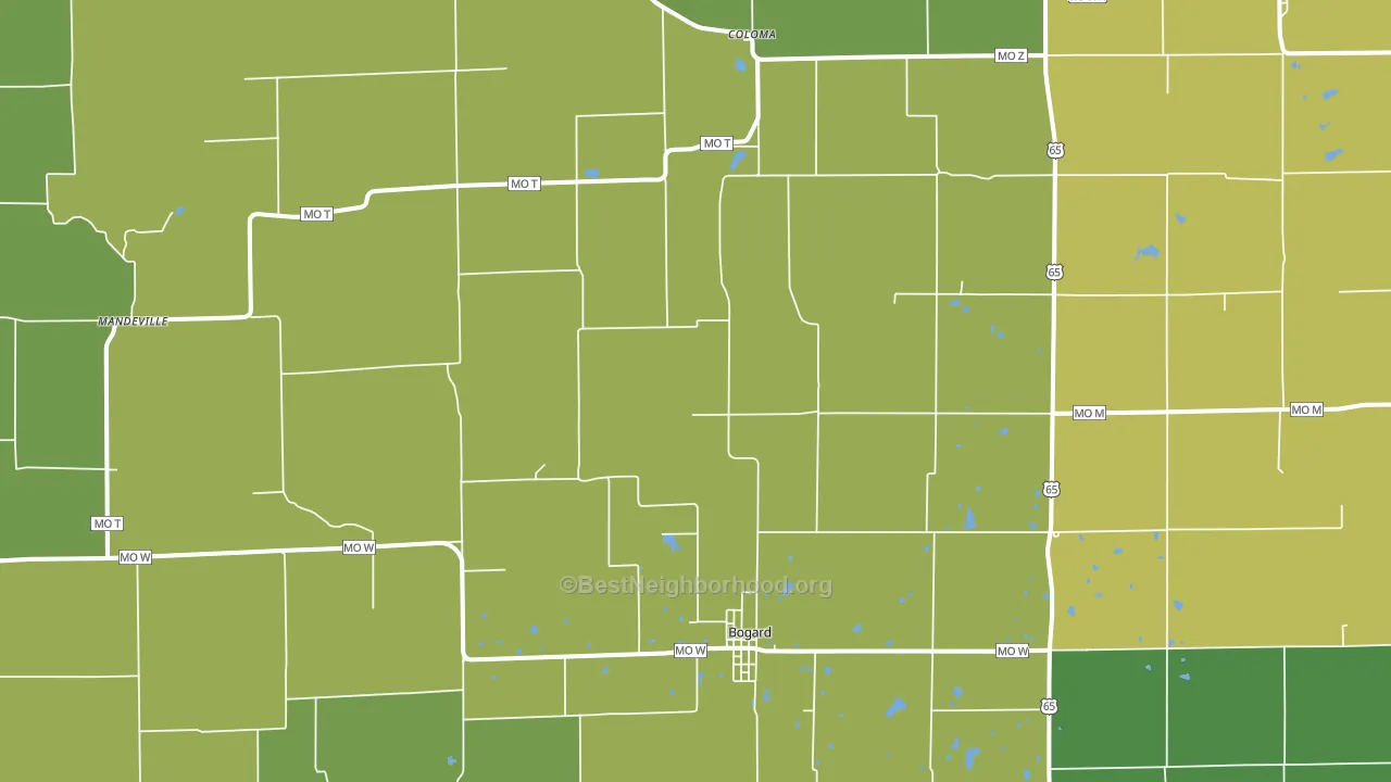 64622, MO block-group voter-turnout map