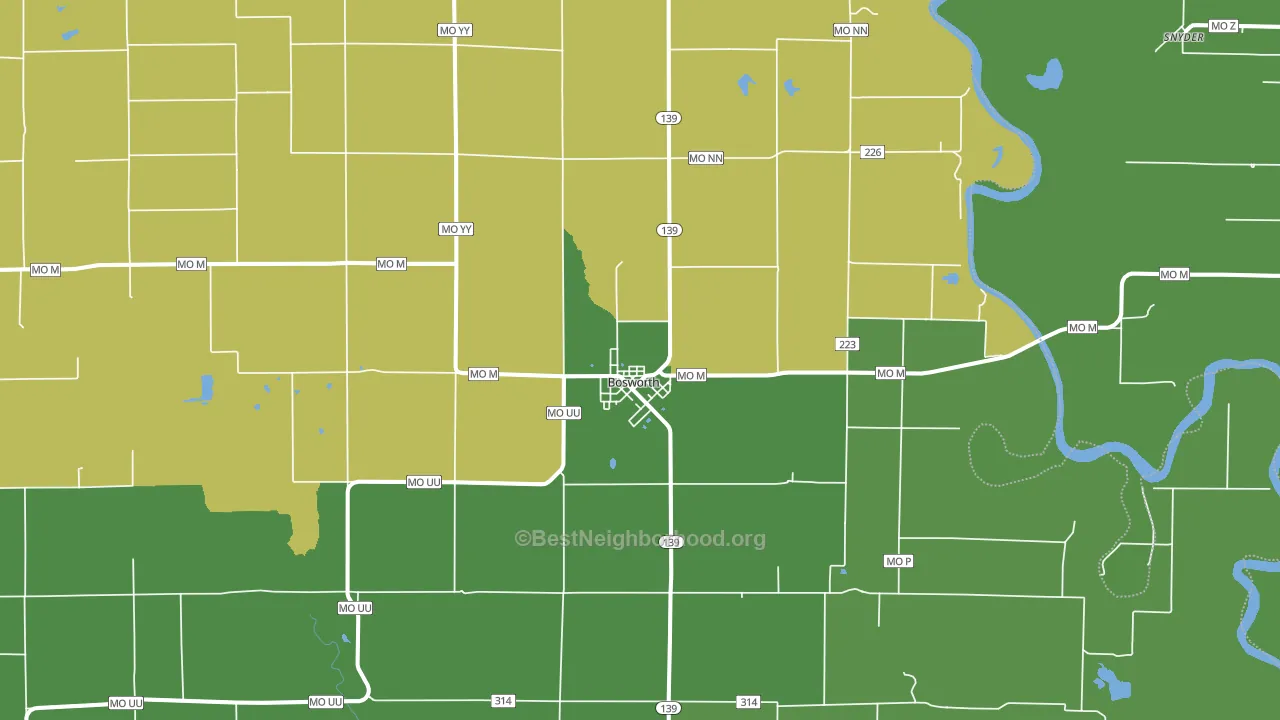 64623, MO block-group voter-turnout map