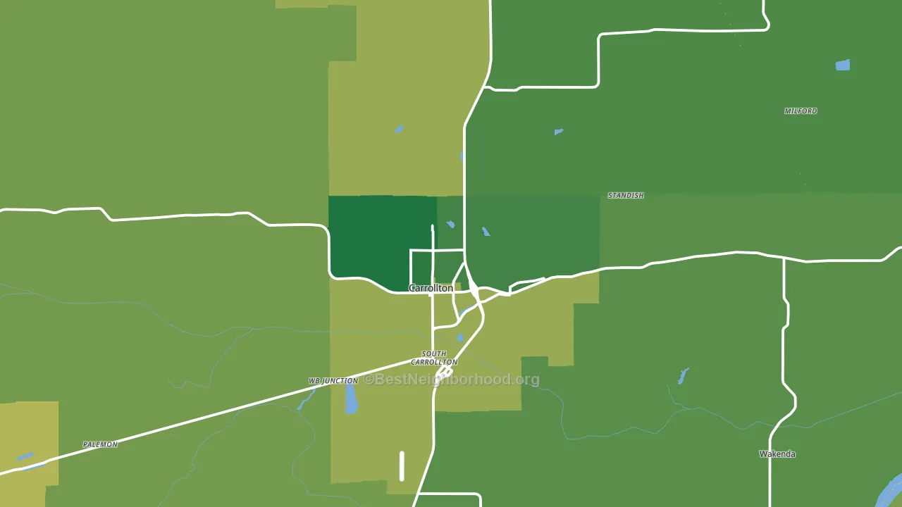 64633, MO block-group voter-turnout map